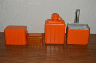 Jna Water Bottle Flask Canteen Pot Orange Yugoslavia Military Army Mess Tin Rare