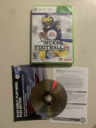 Ncaa Football 14 (microsoft Xbox 360,  2013) 2014 Complete Rare