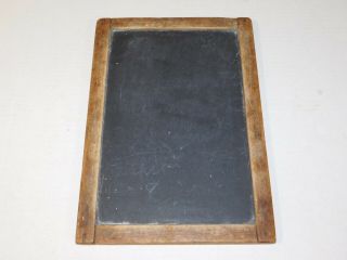Antique School House Wood Slate Chalk Board Primitive Restaurant Menu Display 2