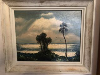 Gorgeous Rare Harold Newton Highwaymen “Storms End” On Canvas Board 16x20 2