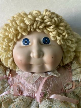 Vintage 1988 Porcelain Applause PAMELA DIANE Cabbage Patch Kids Blonde Braids 3