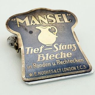 Antique Paper Clips W Mansel Advertising 1920 