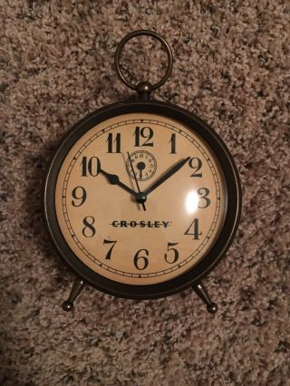 Crosley Vintage Metal Stand Up Alarm Quartz Clock