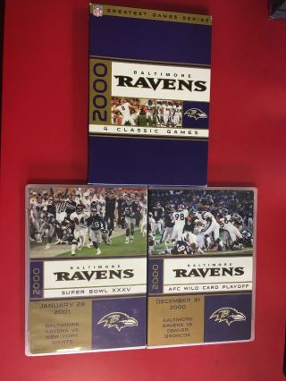 Nfl Greatest Games Series: Baltimore Ravens 2000 Playoffs (dvd) Vgc Rare Oop L@@