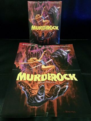 Rare Murder Rock Ltd Edition Slipcover,  Poster No Blu - Ray Scorpion Lucio Fulci