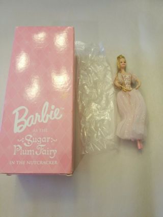 Sugar Plum Fairy Barbie Nutcracker Porcelain Avon Ornament Christmas 1997