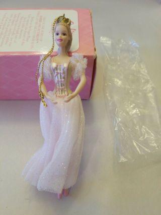 Sugar Plum Fairy Barbie Nutcracker Porcelain Avon Ornament Christmas 1997 2