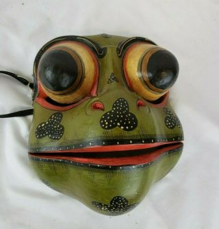 Rare Old Indonesian / Bali Mask,  Frog ?