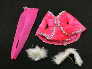 1977 Mattel Marie Osmond Doll Fire On Ice Hot Pink Ice Skating Outfit 9822