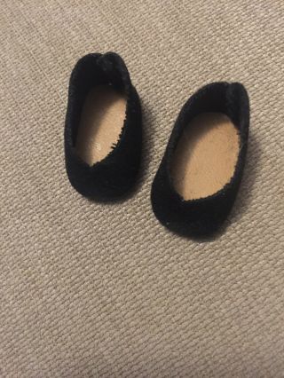 Madame Alexander 8” Doll Black Slip On Shoes Vintage
