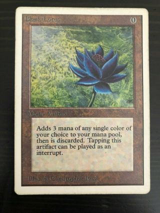 1x MTG Black Lotus (Unlimited) Rare - MP/HP English x1 2