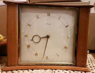 Vintage Kienzle 8 Day Roman Numeral Wind - Up Mechanical Wooden Case Mantle Clock