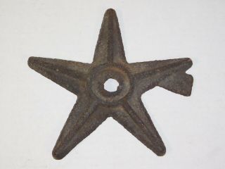 Antique 7.  5 " Cast Iron Star Anchor Plate Wall Washer Metal Architectural Salvage