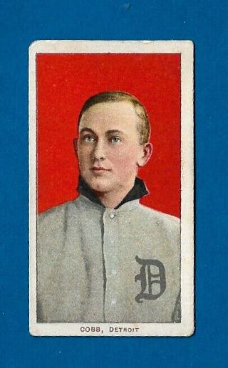 T206 1909 - 11 Ty Cobb Red Portrait. .  Rare Old Mill Back Vg,