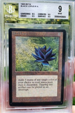 Vintage Magic | BGS 9 MTG Beta Black Lotus,  3x 9.  5 SUBs =.  5 from GEM 2