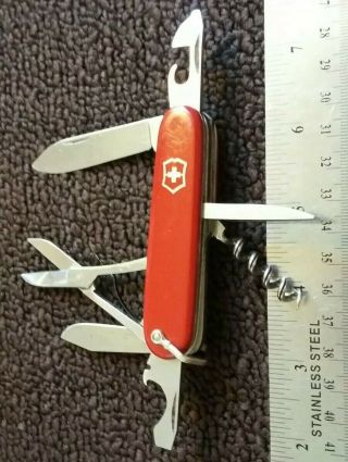 Rare Swiss Army Victorinox Victoria 84mm Climber Pocket Knife Multi Tool
