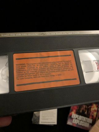 CREEPY CLASSICS Rare VHS w/ Trivia card VINCENT PRICE Vintage HORROR 2