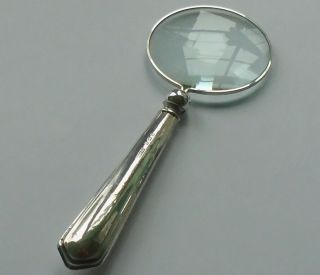Raeno Sp Co Hm Silver Handle Magnifying Glass Birmingham 1917 George V
