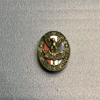 Rare Vintage Boy Scout Eagle Sterling Silver Pin