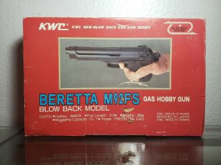 Rare Kwc M92fs Gas Blowback Airsoft Pistol From The 90 