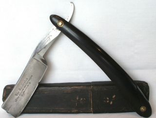 Antique Wade & Butcher The Celebrated Extra Hollow Ground Straight Razor W/box