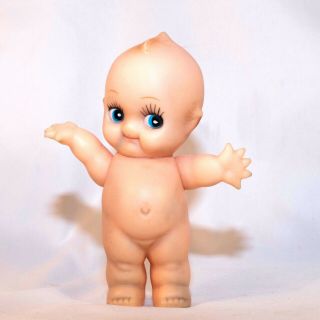 Vintage 5.  5 " Kewpie Doll With Wings Toy Figure Plastic Rubber Korea