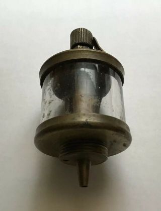 Old Vintage Lunkenheimer?? Sentinel No.  3 Sight Glass Brass Oiler 2