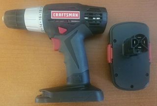 Craftsman 45200 3/8 " Cordless Drill Driver Kit W Battery,  Rarely