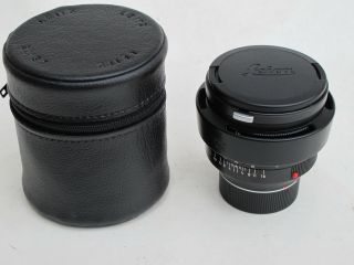 Leica M 50mm F:1.  0 E60 Noctilux Lens Caps/hood/case,  Rare Version Minty " Lqqk "
