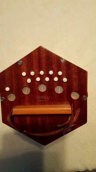 Good Antique 20 Key Renelli Concertina