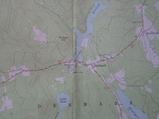 HIRAM MAINE 7.  5 Min Quad Topo Map 1964/1966 Saco River Denmark Brownfield ME 3