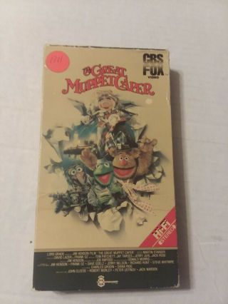 The Great Muppet Caper Vhs,  Rare