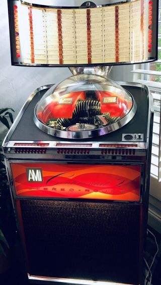 Rare Hard To Find Ami Continental 2 Jukebox W/ 100,  Songs Records 45
