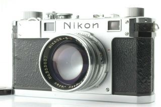 【rare Exc5】nikon Rangefinder M Film Camera Nikkor S.  C 5cm F1.  4 Cla From Japan