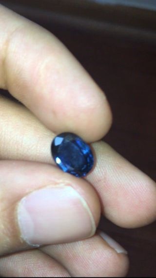 4.  38 Ct Unheated Kashmir Origin Blue Sapphire Igi Certified Extremly Rare Nr.