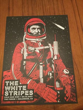 Concert Poster Print The White Stripes 11x14 Band Music Rare Jack White 3rd Man