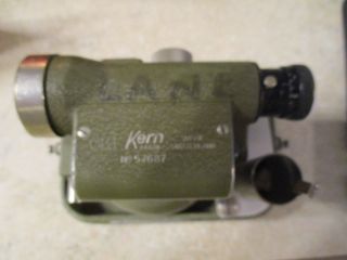 RARE Vintage Kern AARAU SWISS GK1 Autolevel surveyor w/ case 57687 2