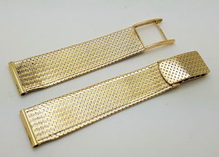 Very Rare Vintage Two Tone 18k Gold Patek Philippe Wristwatch Bracelet 18mm