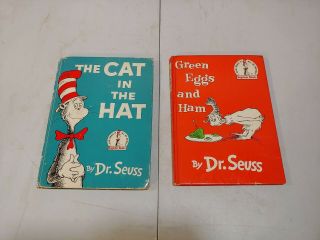 Rare 1st Editions / Early Printings Dr Seuss The Cat In The Hat Green Eggs & Ham