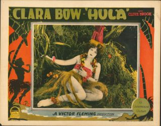 Hula 1927 Vintage 11x14 Lobby Card Clara Bow Estate Find Rare