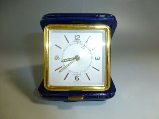 Swiss Vintage Jaeger Lecoultre Memovox Alarm Clock Luxury Gold Gilt Rare Model
