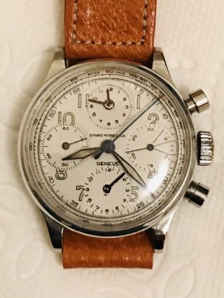 Vintage Men’s Rare Girard Perregaux Universal Geneve Aerocompax Watch Parts/read