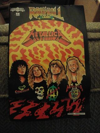 Metallica Rare Rock N Roll Comics By Revolutionary Comics.  Issue 2