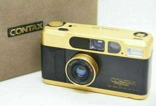 【rare Near Mint】 Contax T2 60 Years Gold Limited 35mm Film Camera From Japan