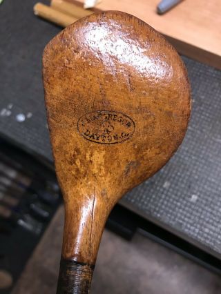 J.  Macgregor Hickory Brassie - Antique Wooden - Shaft Golf Club