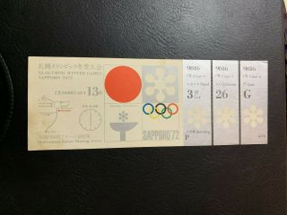 C03 - 1972 Sapporo Olympic Games Closing Ceremony Ticket - Rare