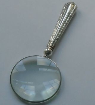 Raeno Sp Co HM Silver Handle Magnifying Glass B/ham 1921 George V 2