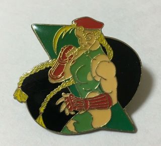 Street Fighter Pin Badge Cammy - Capcom Vintage Very Rare