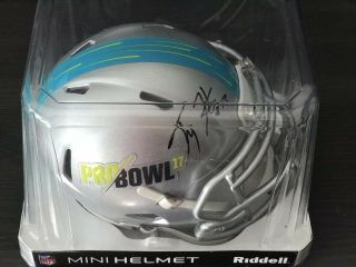 T.  Y.  Hilton Autographed 2017 Pro Bowl Riddell Mini Helmet Colts Rare