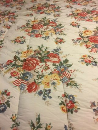 Vintage Ralph Lauren Dylan Grove Comforter Twin Floral Bedding & Rare